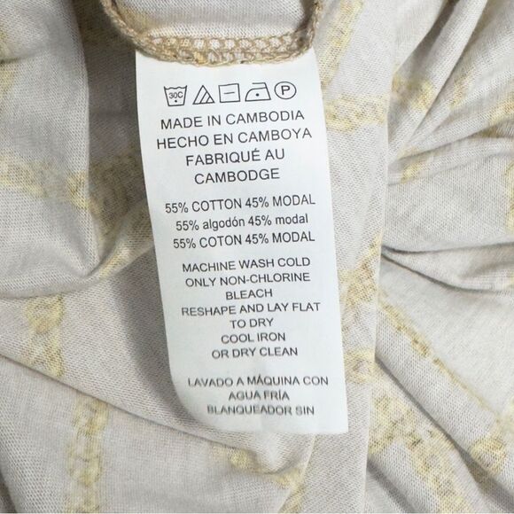 Michael Michael Kors Tan Chain Printed Top - Size 2X - Picture 5 of 6